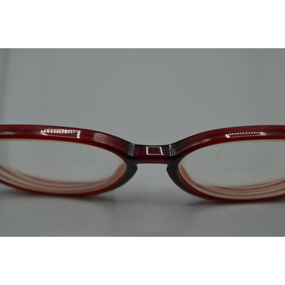 Cellidor EMC Centennial Grand Prix Eyeglasses Frames Round Red Plastic 135mm Vtg - Picture 8 of 9
